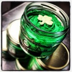 St. Patrick's Day Cake in a Jar, Mint Green Buttercream and White Cream Cheese Cake
