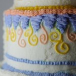 A Fun and Colorful Wedding Cake by The Secret Chocolatier