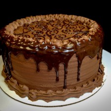Chocolate Fudge Cake, Chocolate Fudge Runs Over the Edge