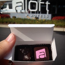 Special amenity for @alofthotels Ballantyne. Sea salt caramels. Special amenity for @alofthotels Ballantyne. Sea salt caramel and custom truffle means happy guests!