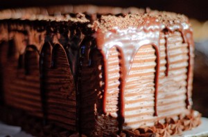The Secret Chocolatier Chocolate Cake with Chocolate Fudge and Chocolate Fudge Icing