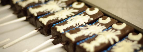 The Secret Chocolatier Custom Brownie Pop Wedding Favors