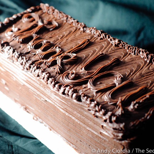 Thank You Chocolate Cake, 1/2 Shoebox Cake