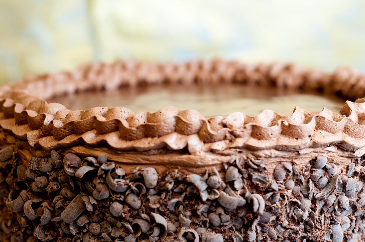 Pool of Chocolate Fudge on The Secret Chocolatier's Seven Deadly Sins Chocolate Cake